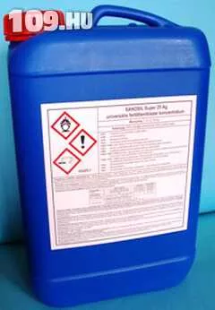Fertőtlenítő koncentrátum SANOSIL SUPER 25 Ag 5 liter